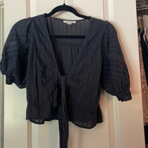 AE Tie front blouse